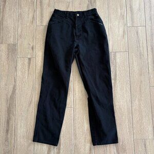 Vintage Rockies Jeans Women's 13/14 Black Bareback Western Rodeo Cowgirl USA